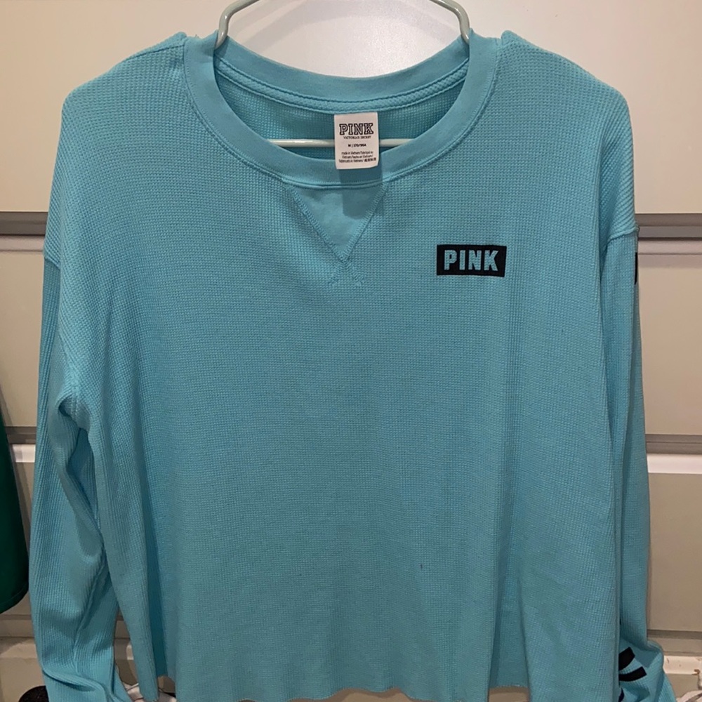 Light blue PINK long sleeve size medium